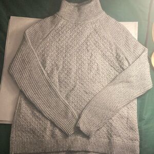 Gray Mockneck Sweater
